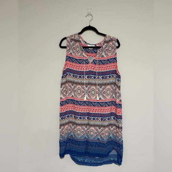 Beachlunchlounge Bundle of 3 Patterned Sleeveless Rayon Dresses Size Large - Picture 2 of 14